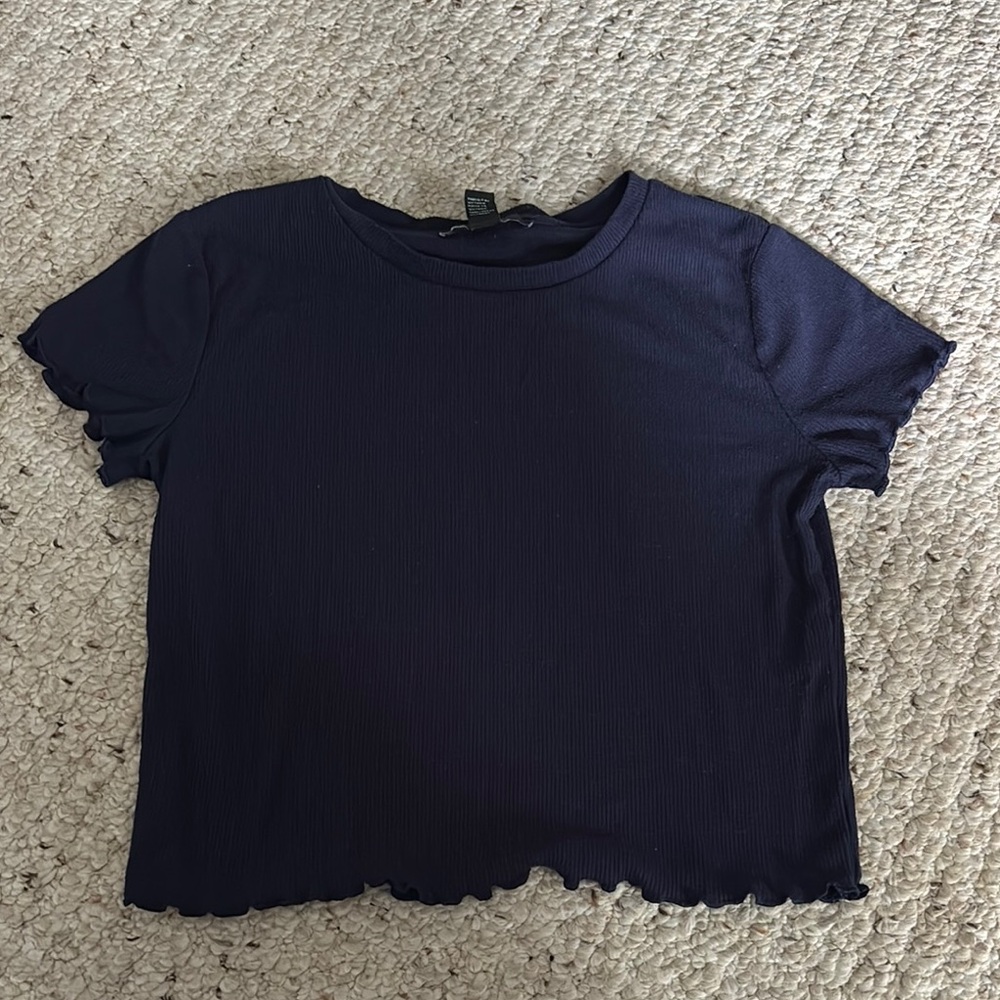 Forever 21 Navy Women's Crop Top